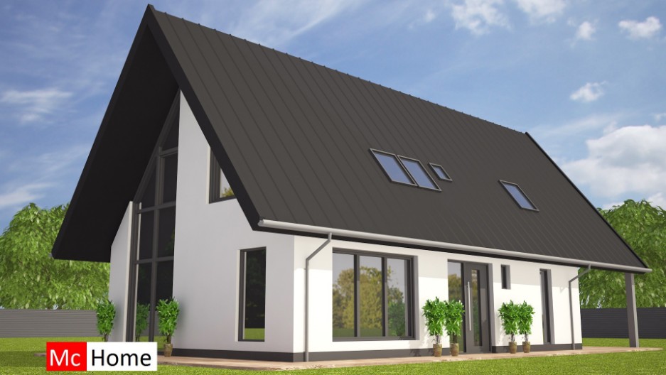 Mc-Home K116 klassiek moderne schuurwoning staalframe energieneutraal passief