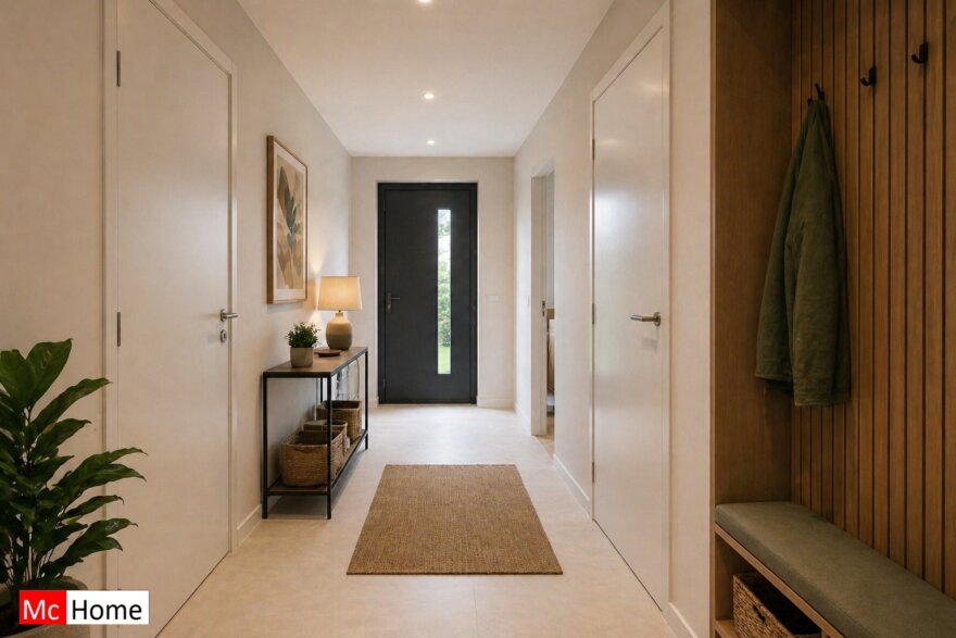 www.McHome.nl type B169 interieur voorbeeld hal en berging