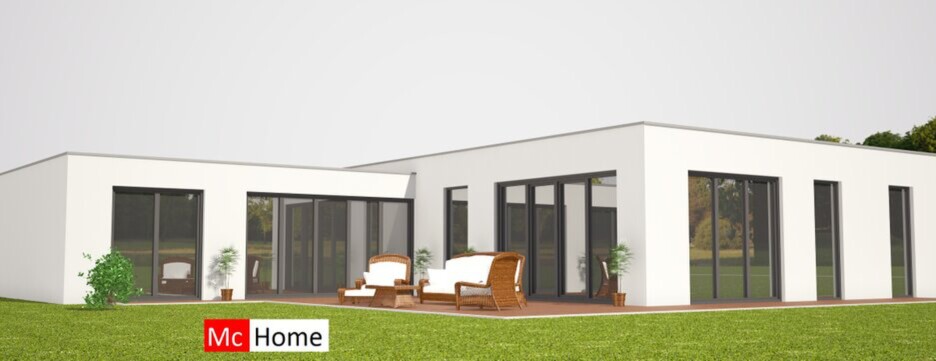 B120 levenloopbestendige gelijkvloerse woning beneden slapen staalframebouw 