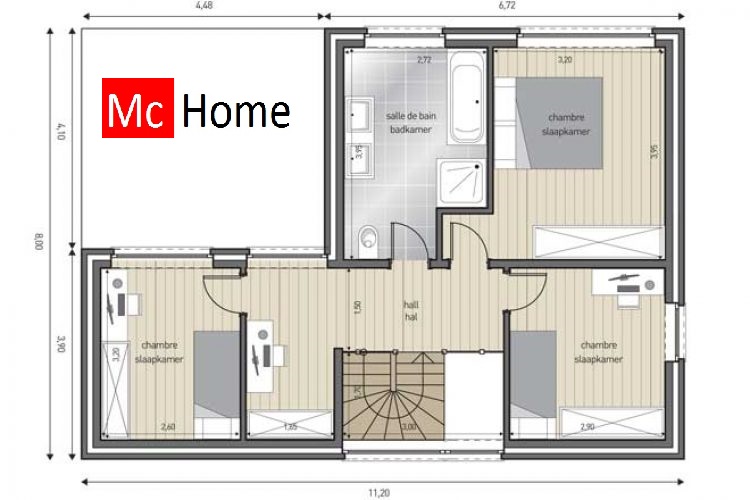 Betaalbare moderne energieneutrale woningen van Mc-Home ge bouwd met staalframebouw M247