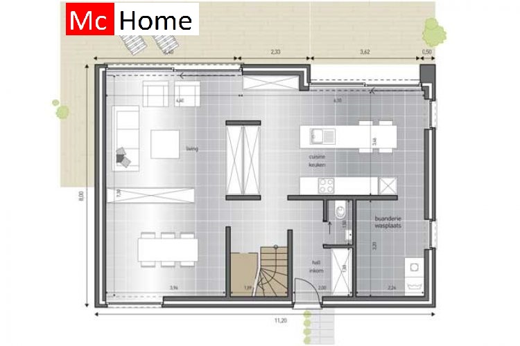 Betaalbare moderne energieneutrale woningen van Mc-Home ge bouwd met staalframebouw M247