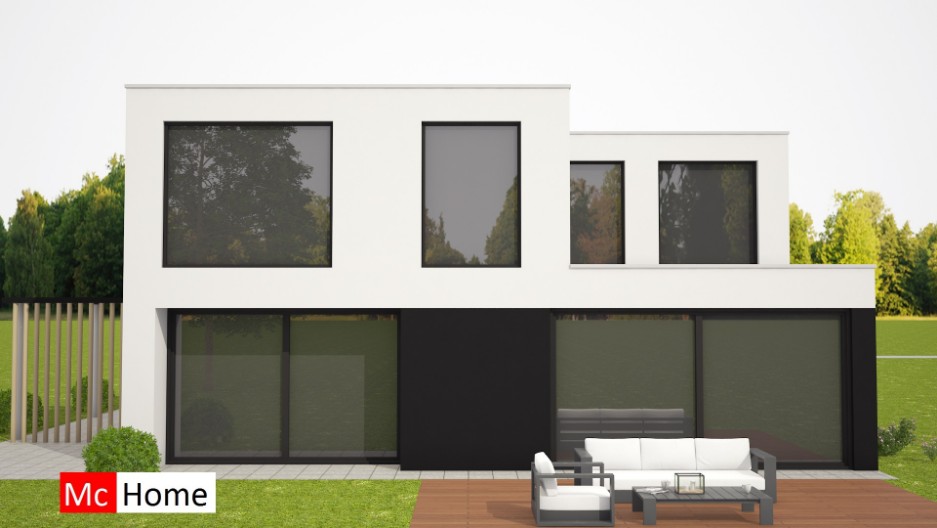 Betaalbare moderne energieneutrale woningen van Mc-Home ge bouwd met staalframebouw M247