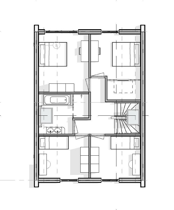 Mc-Home schuurwoningen K154 in diverse afmetingen