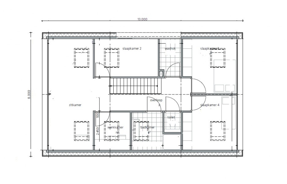 Mc-Home K 121 moderne Schuurwoning ATLANTA MBS Staalframebouw