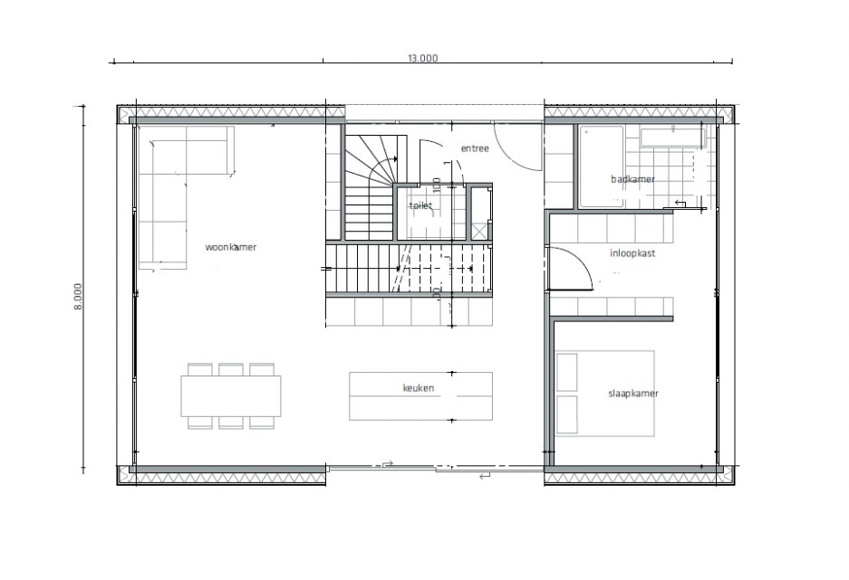 Mc-Home K 121 moderne Schuurwoning ATLANTA MBS Staalframebouw