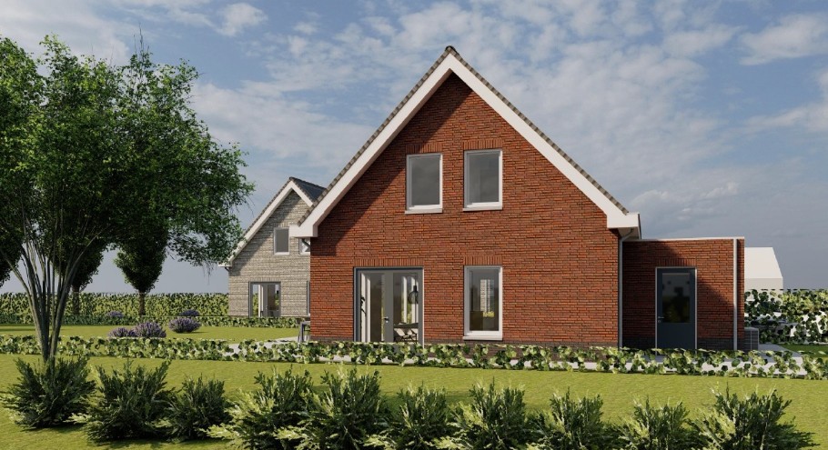 K 153 traditioneel klassiek ontwerp woning met kap en aanbouw K 153 traditioneel klassiek ontwerp woning met kap en aanbouw