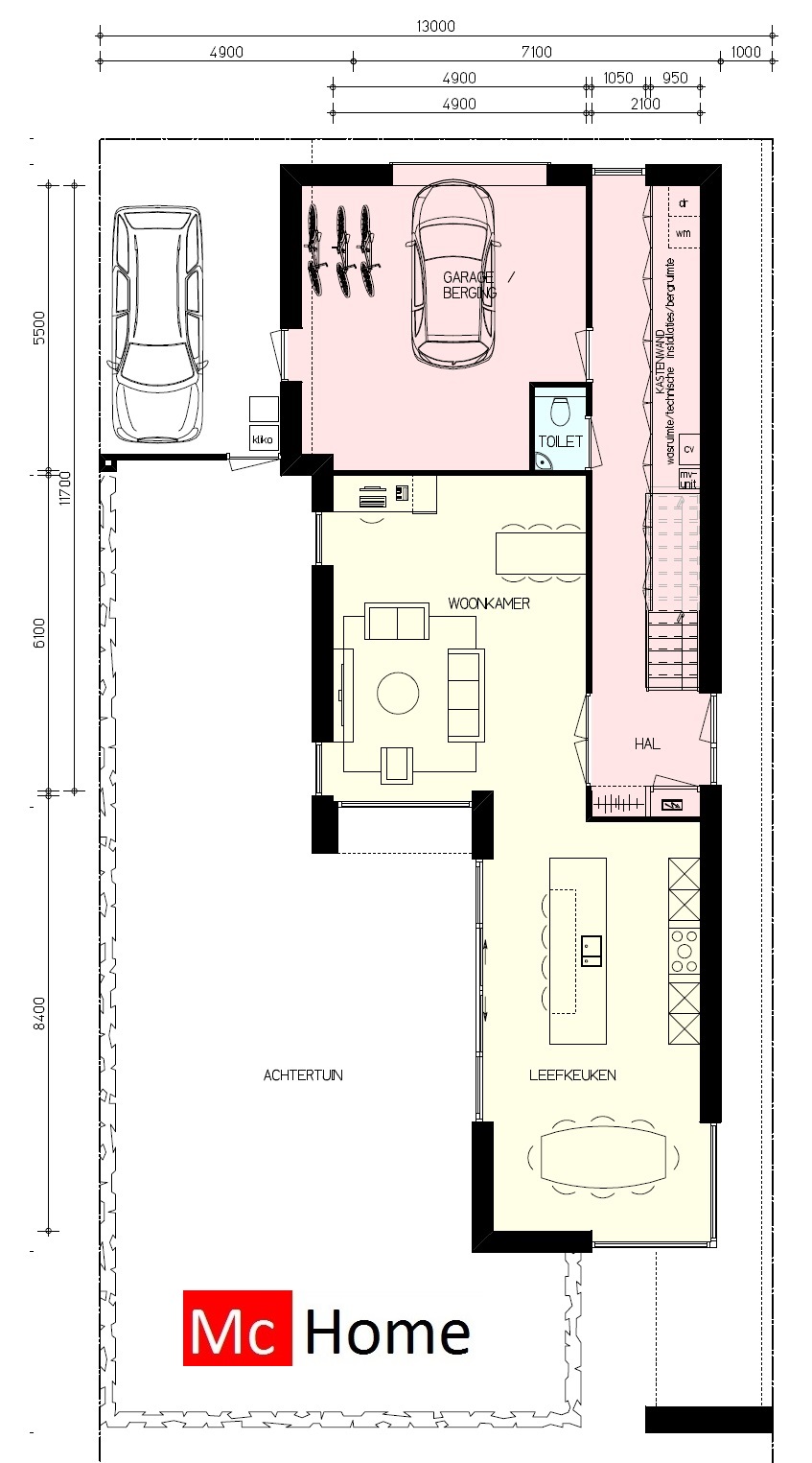 Kubistische villa in moderne bouwstijl energieneutraal bouwsysteem veel glas mooie kaders M143 V1