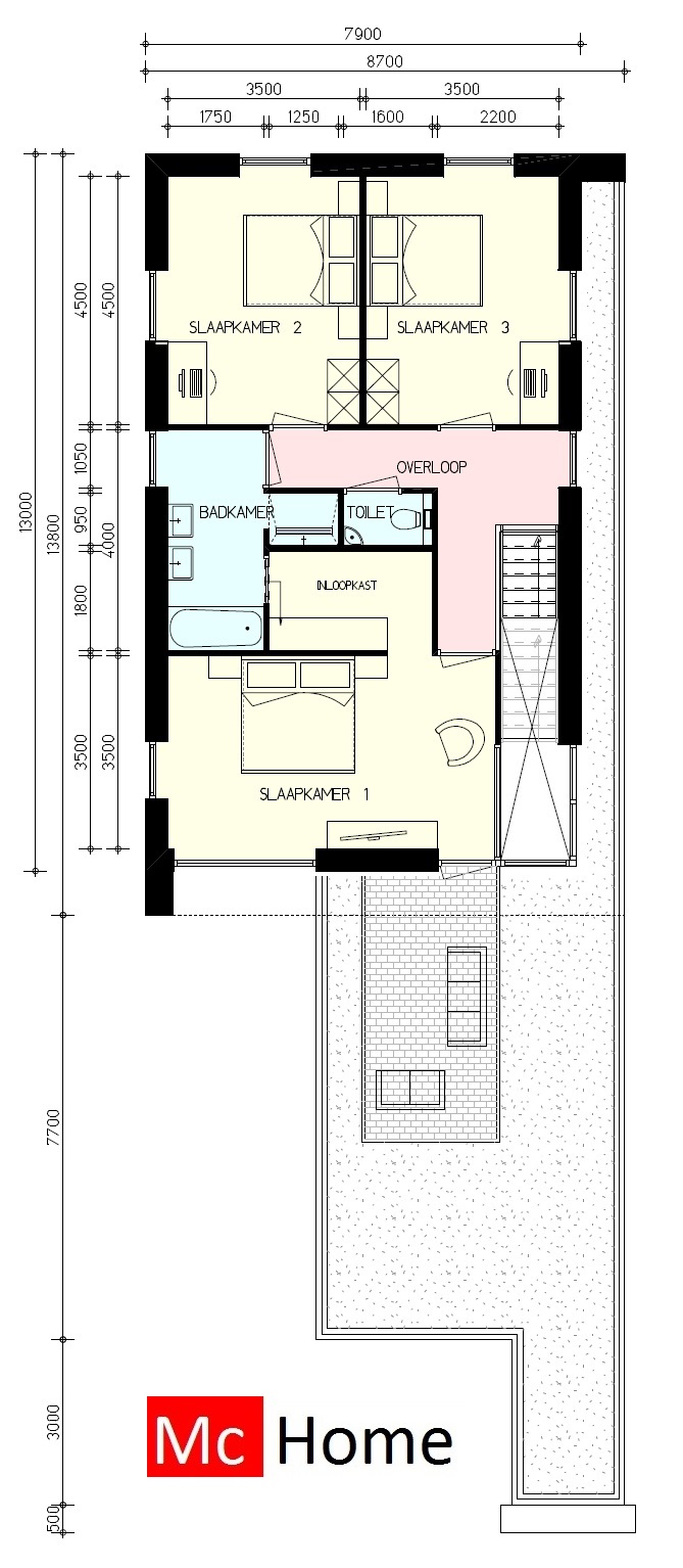 Kubistische villa in moderne bouwstijl energieneutraal bouwsysteem veel glas mooie kaders M143 V1