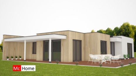 Levensloopbestendige woning bungalow met 1 bouwlaag energieneutraal bouwen staalframe B46Mc-Home
