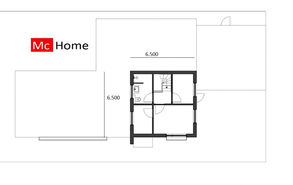 McHome M 358V2 levensloopbestendige bungalow kleine verdieping ATLANTA staalframebouw