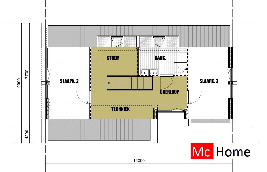 MACHOME K123 Moderne kapwoning staalframebouw ATLANTA MBS