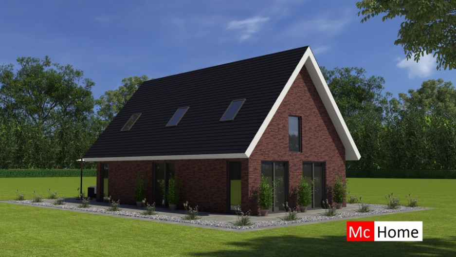 MC-HOME K128 Klassieke woning met kap BENG en nulopdemeter passief gebouwd energieneutraal 