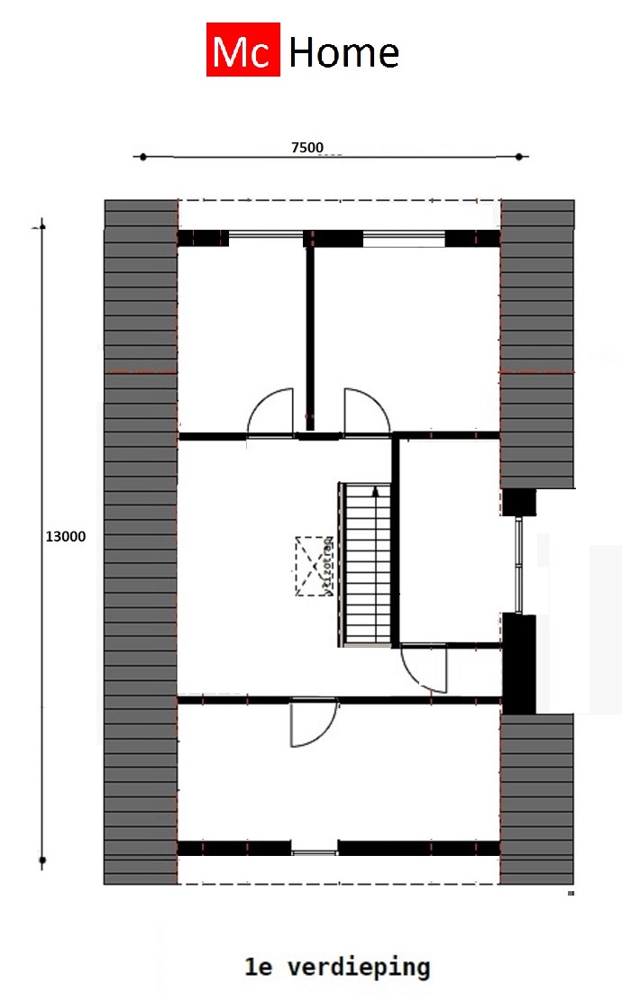 MC-HOME K128 Klassieke woning met kap BENG en nulopdemeter passief gebouwd energieneutraal 