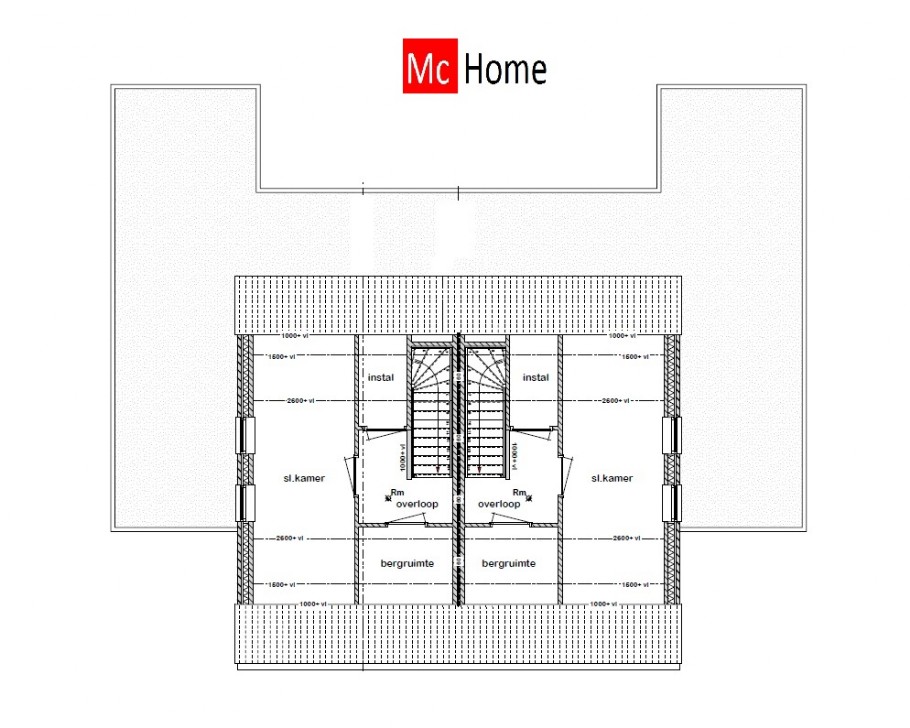 Mc-Home 2 onder 1 kap geschakelde woning TK 47  levensloopbestendig