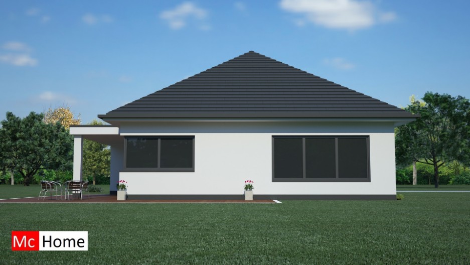 Mc-Home B10 bungalow met kap wonen en slapen beneden energiezuinig energieneutraal staalframebouw