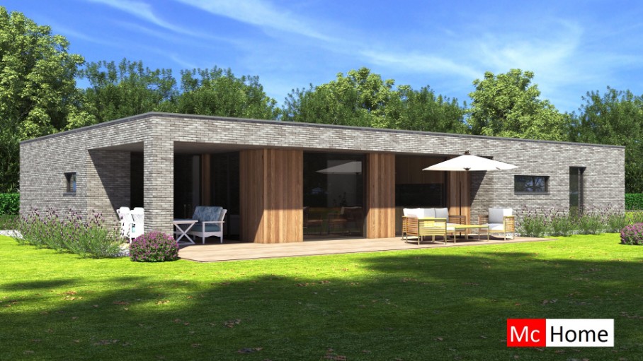 Mc-Home B160 levensloopbestendige bungalow indeling Staalframebouw Nederland 