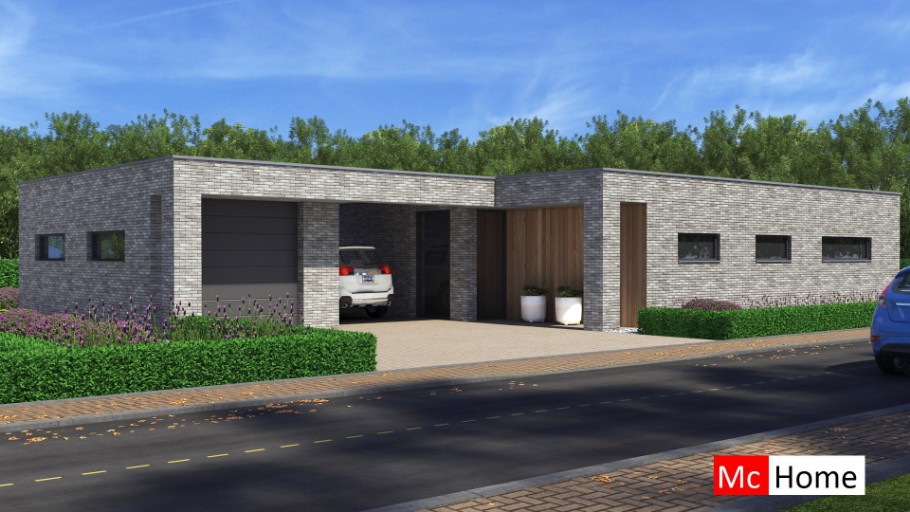 Mc-Home B160 levensloopbestendige bungalow indeling Staalframebouw Nederland 