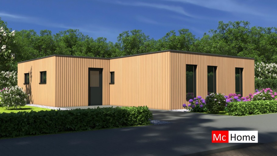 Mc-Home B185 v2 bungalow levensloopbestendig e-neutraal onderhoudsarm met hellend dak Mc-Home B185 v2 bungalow levensloopbestendig e-neutraal onderhoudsarm met hellend dak