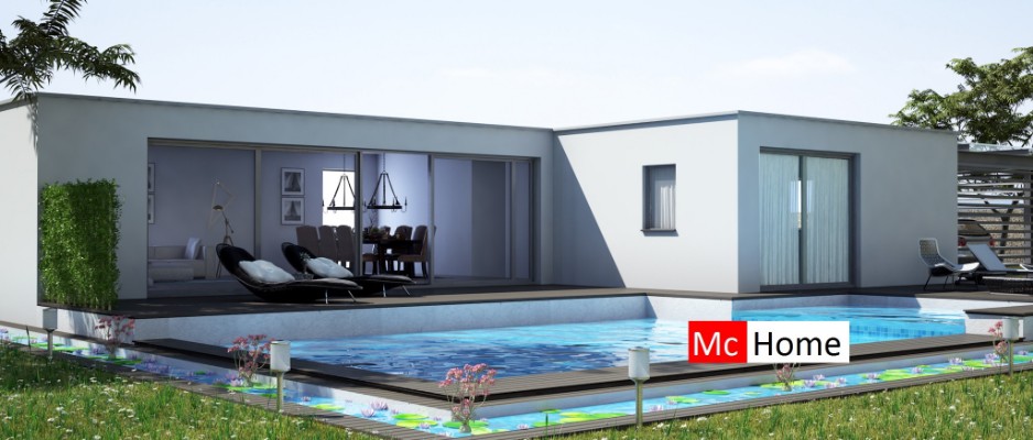 Mc-Home C101 L vorm type bungalow levensloopbestendig in diverse afmetingen 