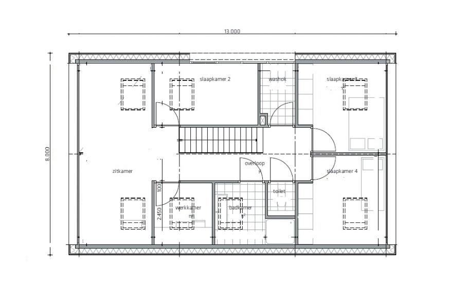 Mc-Home K 121 moderne Schuurwoning Staalframebouw Nederland