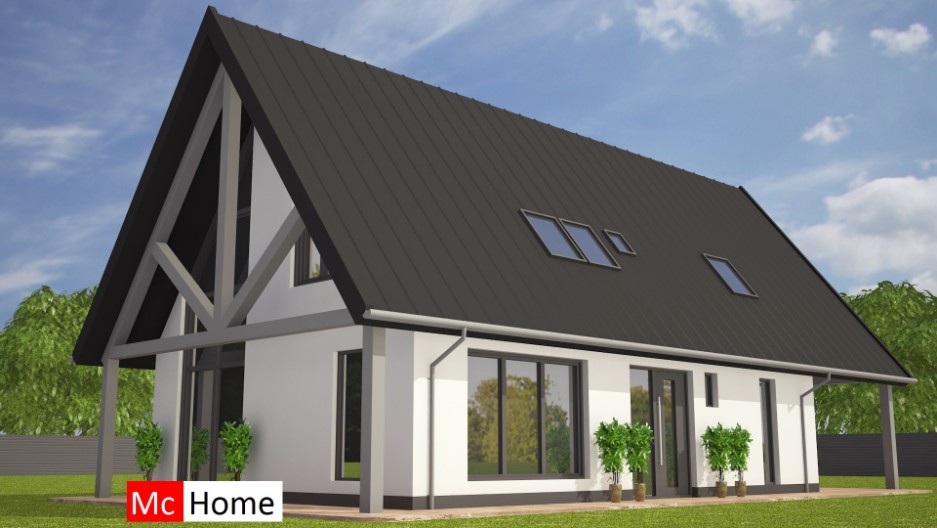 Mc-Home K116 klassiek moderne schuurwoning staalframe energieneutraal passief