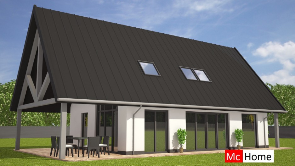 Mc-Home K116 klassiek moderne schuurwoning staalframe energieneutraal passief