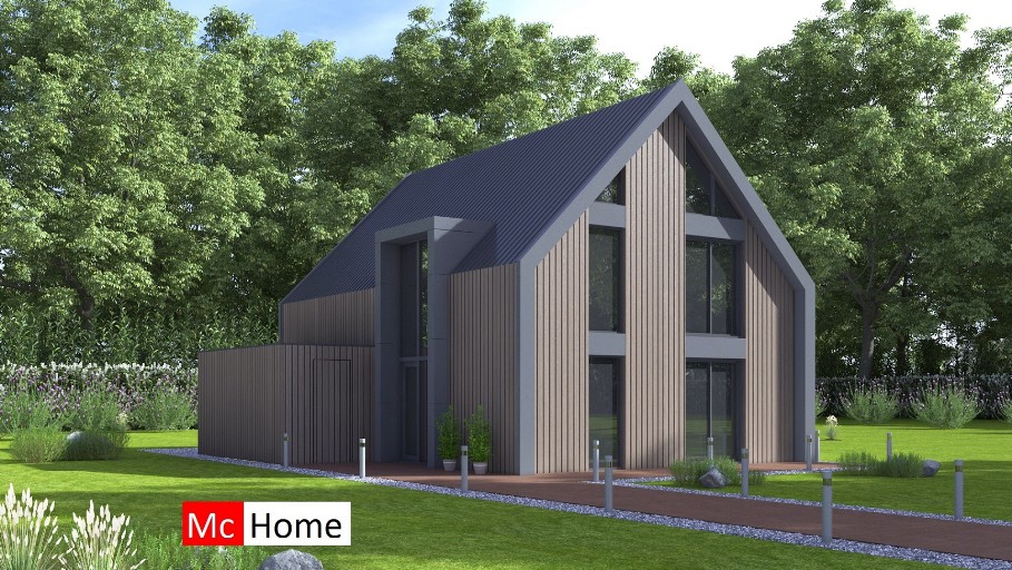 Mc-Home K137 schuurwoning variabele binnen en buitenmaten door Staalframe bouw Nederland