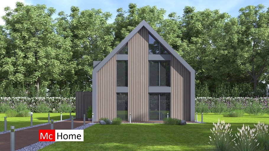 Mc-Home K137 schuurwoning variabele binnen en buitenmaten door Staalframe bouw Nederland
