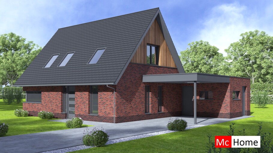 Mc-Home K142 moderne energieneutrale kapwoning slaapkamer begane grond staalframebouw Nederland