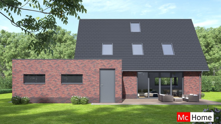 Mc-Home K142 moderne energieneutrale kapwoning slaapkamer begane grond staalframebouw Nederland
