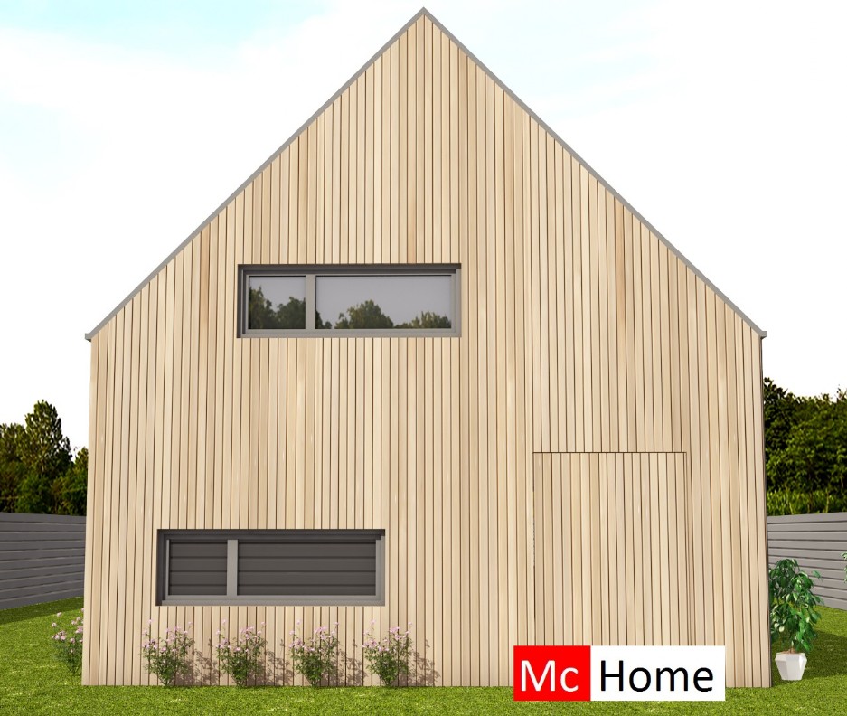 Mc-Home K71 moderne kap schuurwoning energieneutraal leven staalframebouw Mc-Home K71 moderne kap schuurwoning energieneutraal leven staalframebouw
