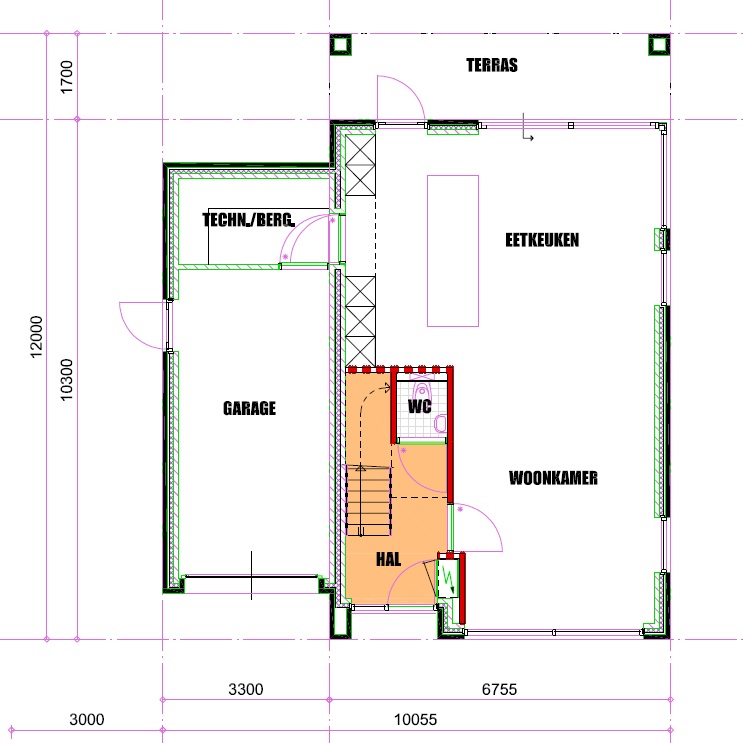 Mc-Home M 364 moderne kubistische woning met garage