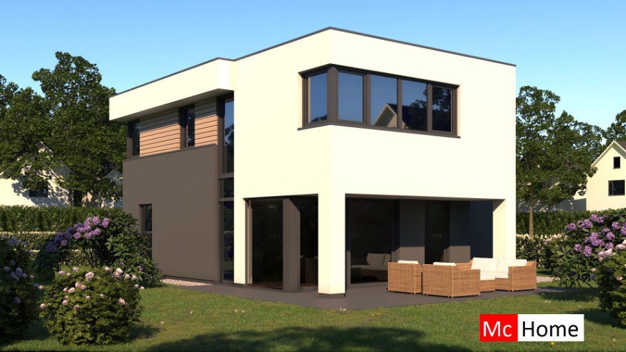 Mc-Home M 364 moderne kubistische woning met garage