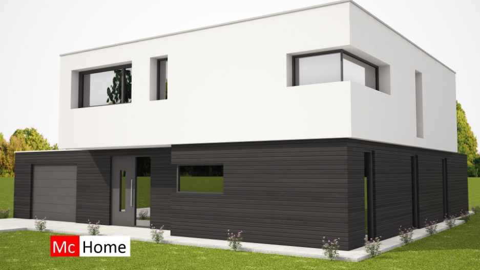 Mc-Home M346 moderne kubistische levensloopbestendige woning staalframebouw