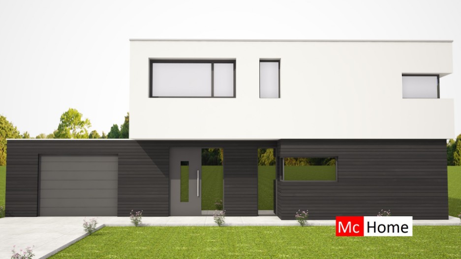 Mc-Home M346 moderne kubistische levensloopbestendige woning staalframebouw Mc-Home M346 moderne kubistische levensloopbestendige woning staalframebouw