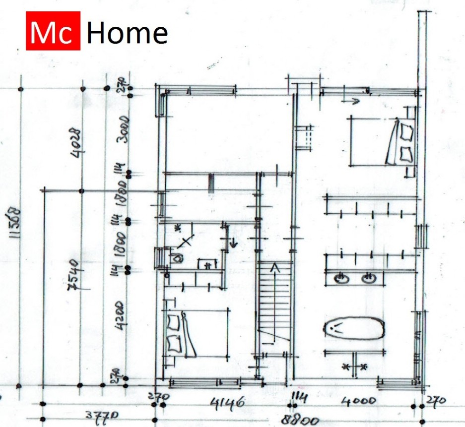 Mc-Home M346 moderne kubistische levensloopbestendige woning staalframebouw