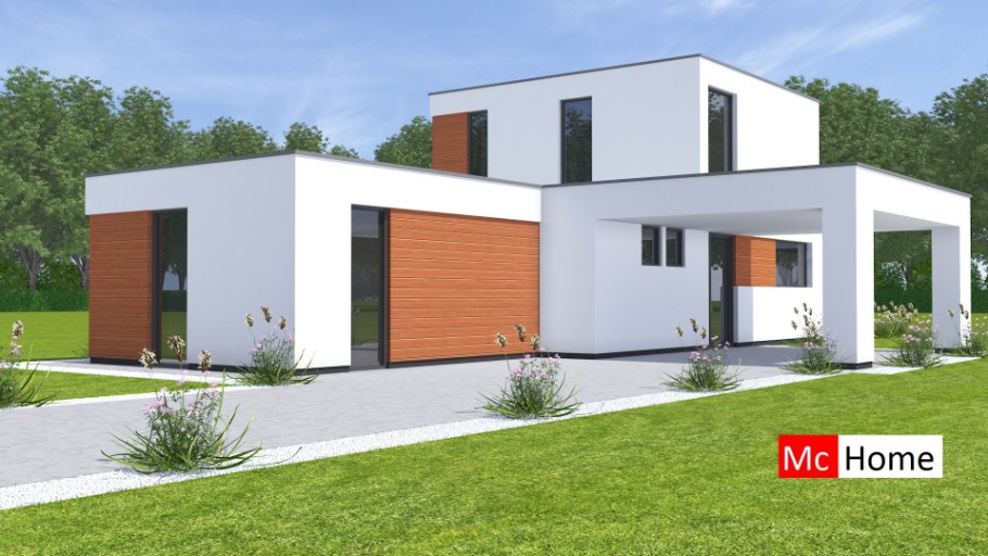 Mc-Home M370 levensloopbestendige bungelaow kleine verdieping staalframebouw  Nederland