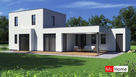 Mc-Home M378 levensloopbestendige woning met verdieping staalframebouw Nederland 