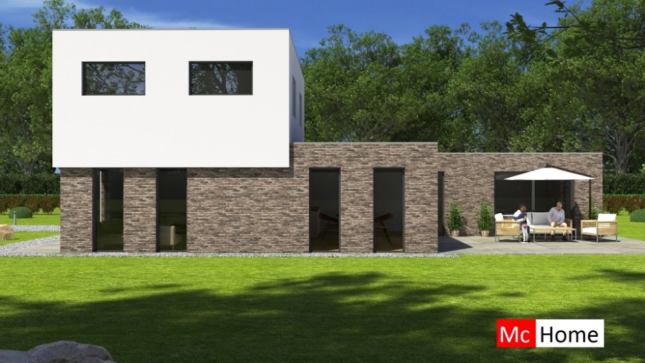 Mc-Home M380 strakke moderne villa in state-of-the-art bouwsysteem staalframebouw
