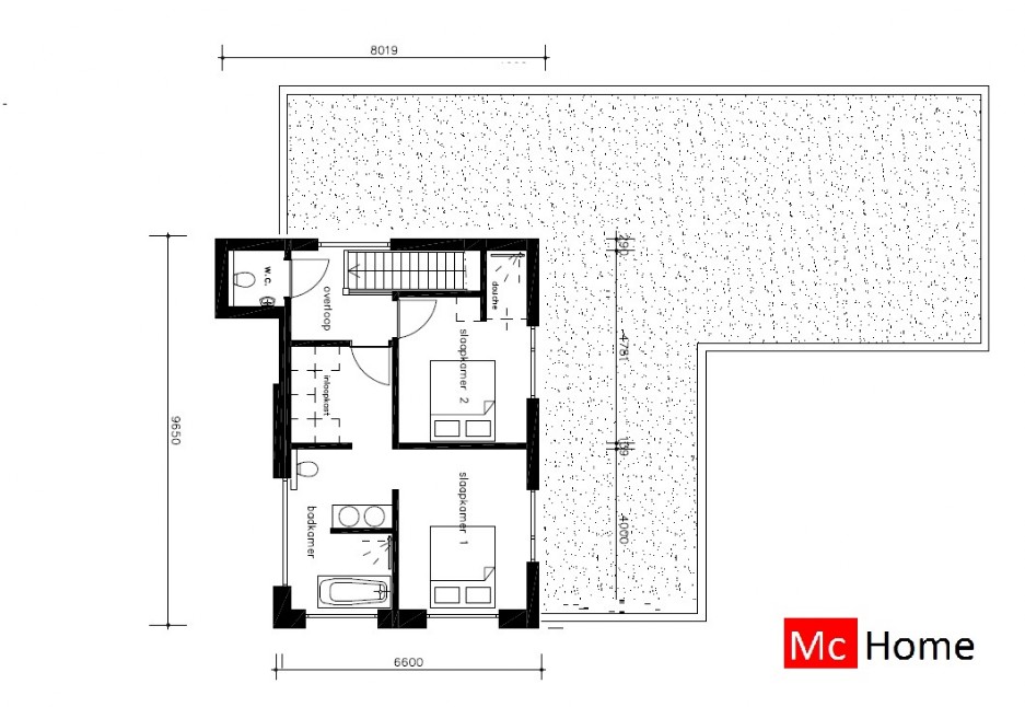 Mc-Home M380 strakke moderne villa in state-of-the-art bouwsysteem staalframebouw