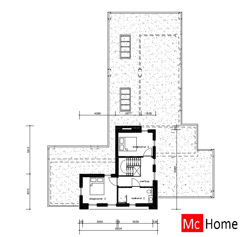 Mc-Home M394 moderne kubistische woning levensloopbestendig Staalframebouw Nederland
