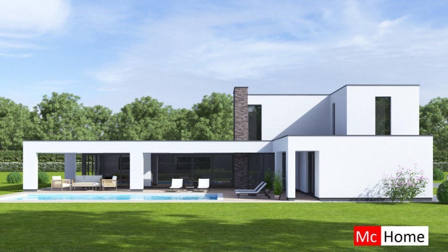 Mc-Home M394 moderne kubistische woning levensloopbestendig Staalframebouw Nederland