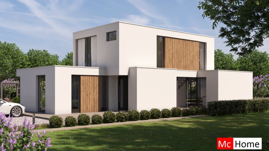 Mc-Home M397 moderne kubistische woning energiearm gebouwd