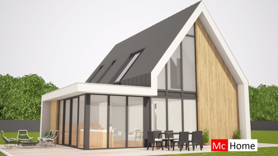 Mc-Home Moderne Schuurwoning K117 staalframebouwwijze energieneutraal
