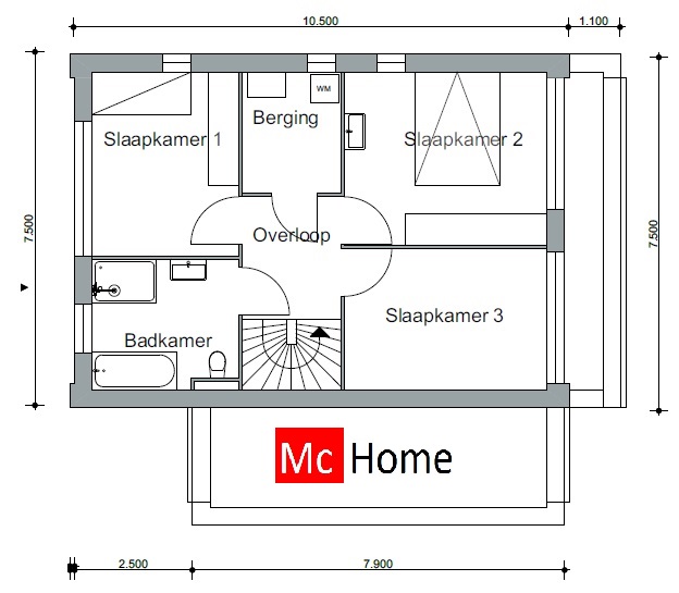 Mc-Home Schuurwoning met kap energieneutraal passief ontwerpen en bouwen M80  