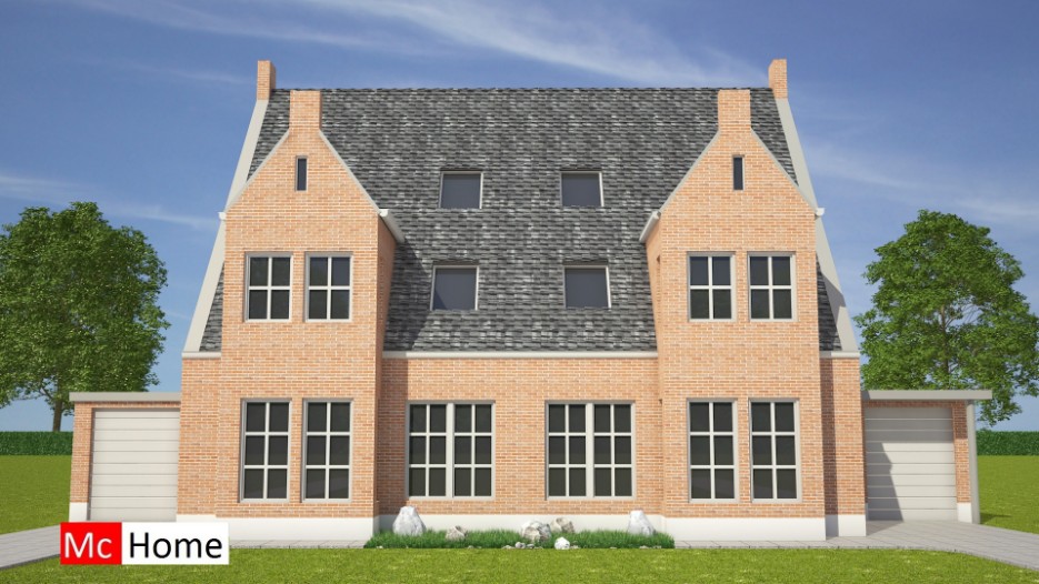 Mc-Home Staalframebouw 2-onder-1-kap TK 35 energiearme uitvoering goedkoper en beter bouwen Mc-Home Staalframebouw 2-onder-1-kap TK 35 energiearme uitvoering goedkoper en beter bouwen
