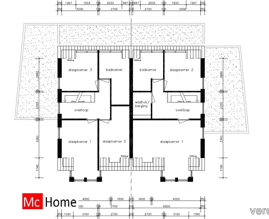 Mc-Home Staalframebouw 2-onder-1-kap TK 35 energiearme uitvoering goedkoper en beter bouwen Mc-Home Staalframebouw 2-onder-1-kap TK 35 energiearme uitvoering goedkoper en beter bouwen