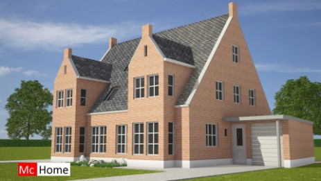 mc-home.nl M126 moderne kubuswoning met kleine verdieping en 2 slaapkamers ontwerpen en bouwen in staalframebouw