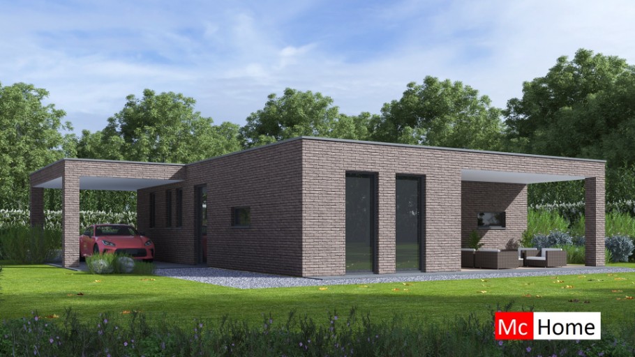 Mc-Home bungalow levensloopbestendige woning B166 Staalframebouw Nederland