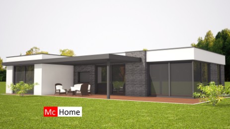 Mc-Home bungalow tye B91 levensloopbestendig onderhoudsarm energieneutraal staalframebouw 